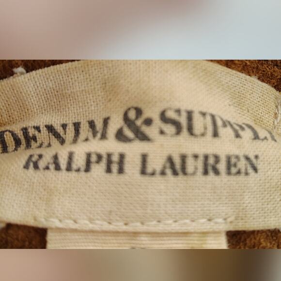 Denim & Supply Ralph Lauren Suede Button Front Skirt Size 30 - Picture 5 of 13